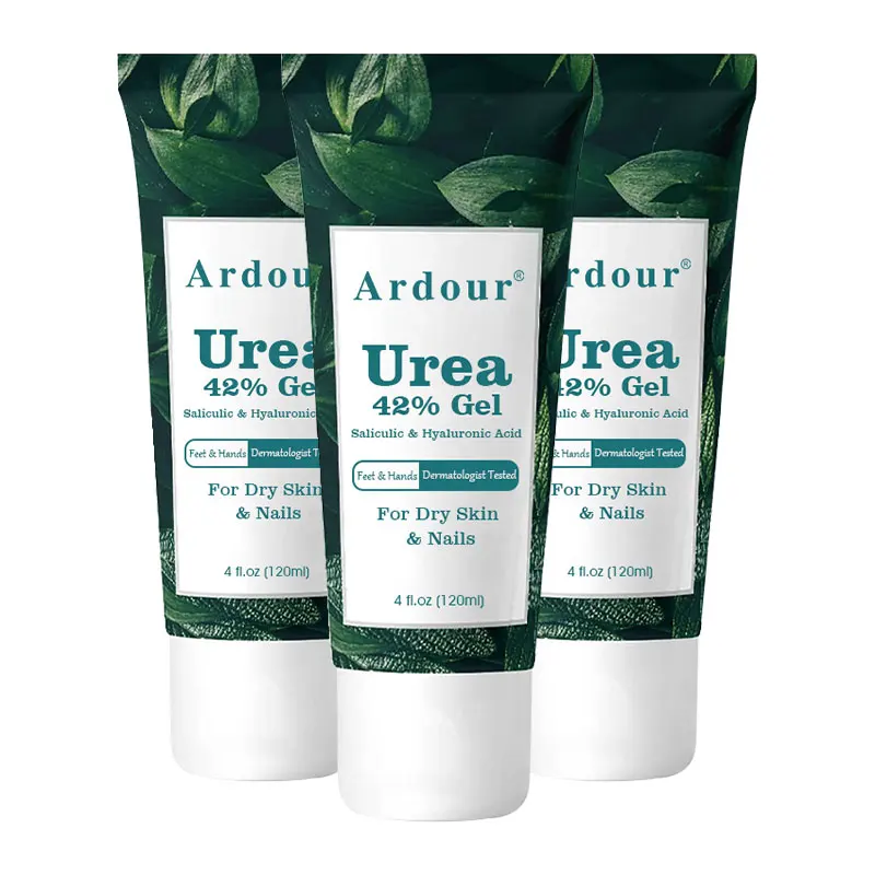 Oem TUBE Salicylic acid cracked heel repair callus remover gel for Elbows Feet and Hands 42% Urea Gel Max foot care