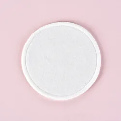 8cm Reusable Cotton Pads Face Washable Makeup Remover with Laundry Bag Organic Bamboo Cotton Rounds