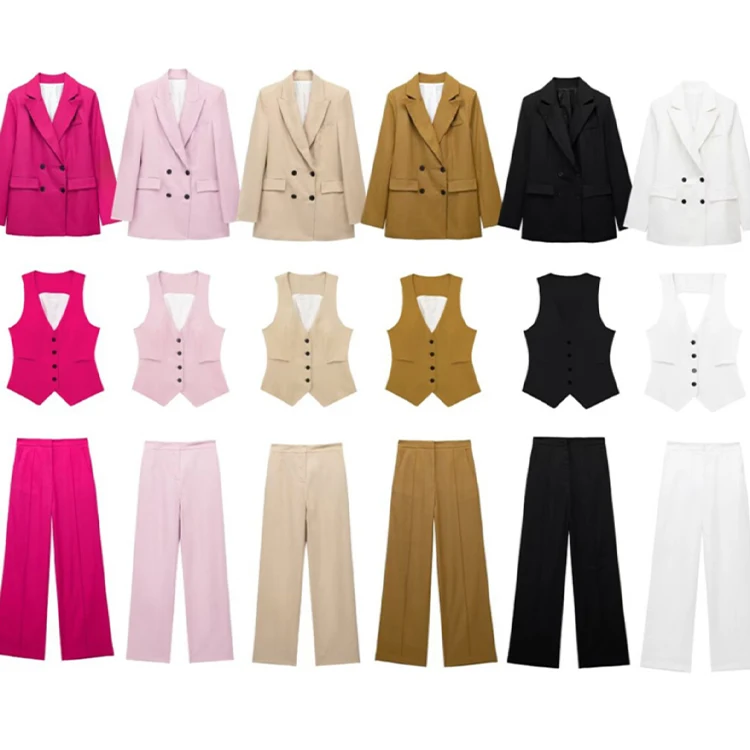 Factory Price Spring Summer Luxury Women Blazer And Pants Set Suit Jackets Ladies Office Wear Business Casual Suit