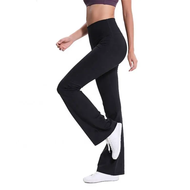 Hot selling Slim Wide Leg Yoga Pants Women Thin Stretch Pants Ladies Flare Trousers Female Casual Tights Yoga Leggings