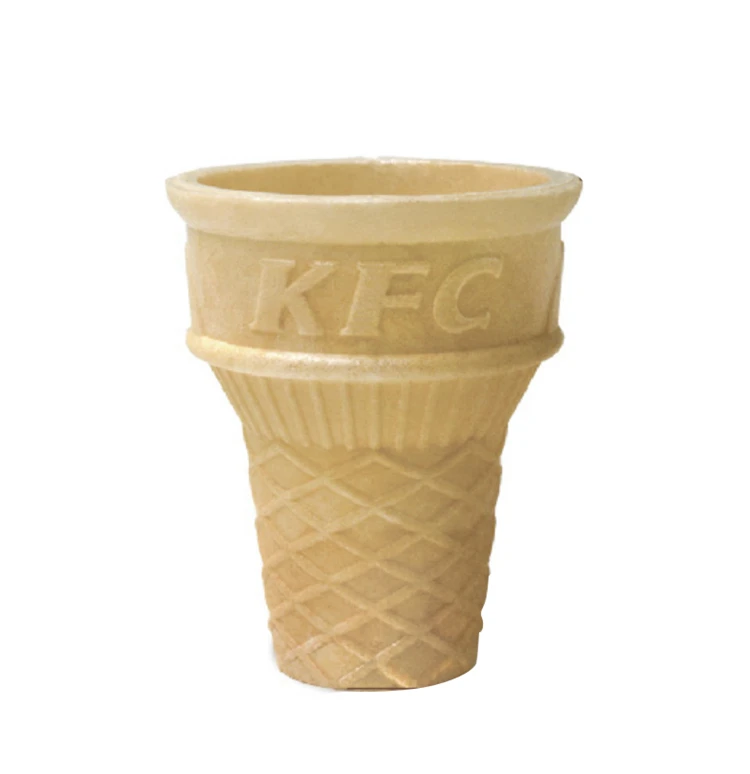 
Professional Delicious Fast Food Wafle Ice Cream Egg Cones For Sale 