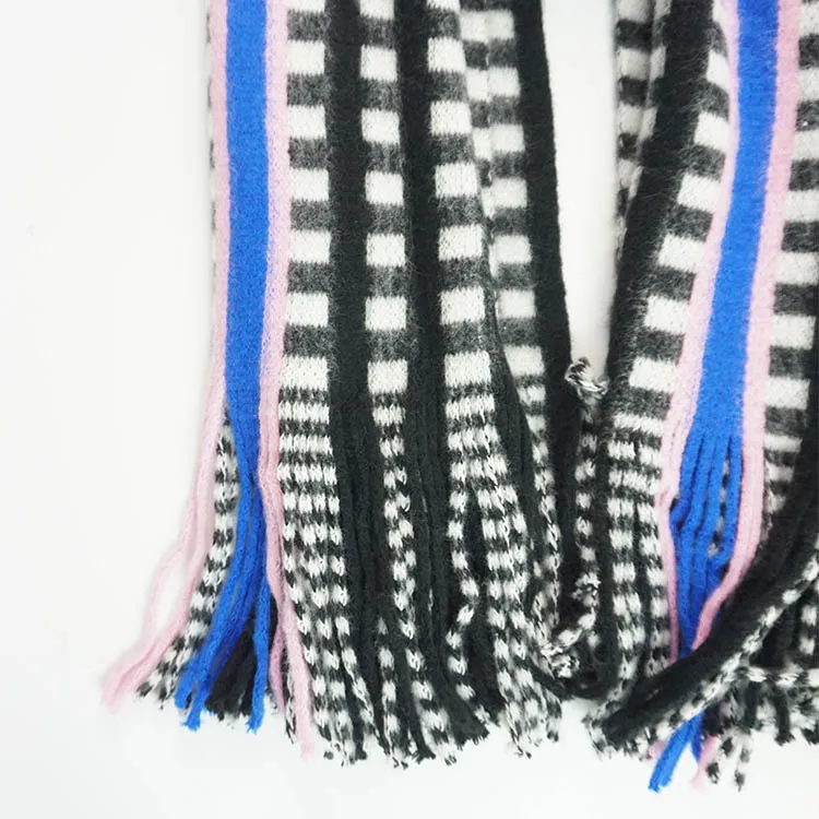 OEM winter shine solid raschel cozy infinity with ruffle knitted shawl women custom designer scarf