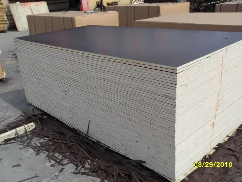 China made wholesale 4x8 feet e1 e2 standard black/brown film faced plywood with poplar/hardwood core for building construction