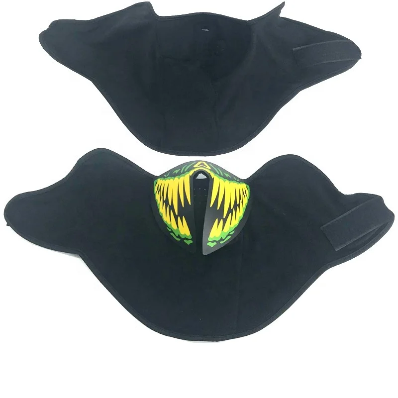Led Half Cosplay Panel Party Masks Halloween Lighting Mask Butterfly Accessories El Panel Masks