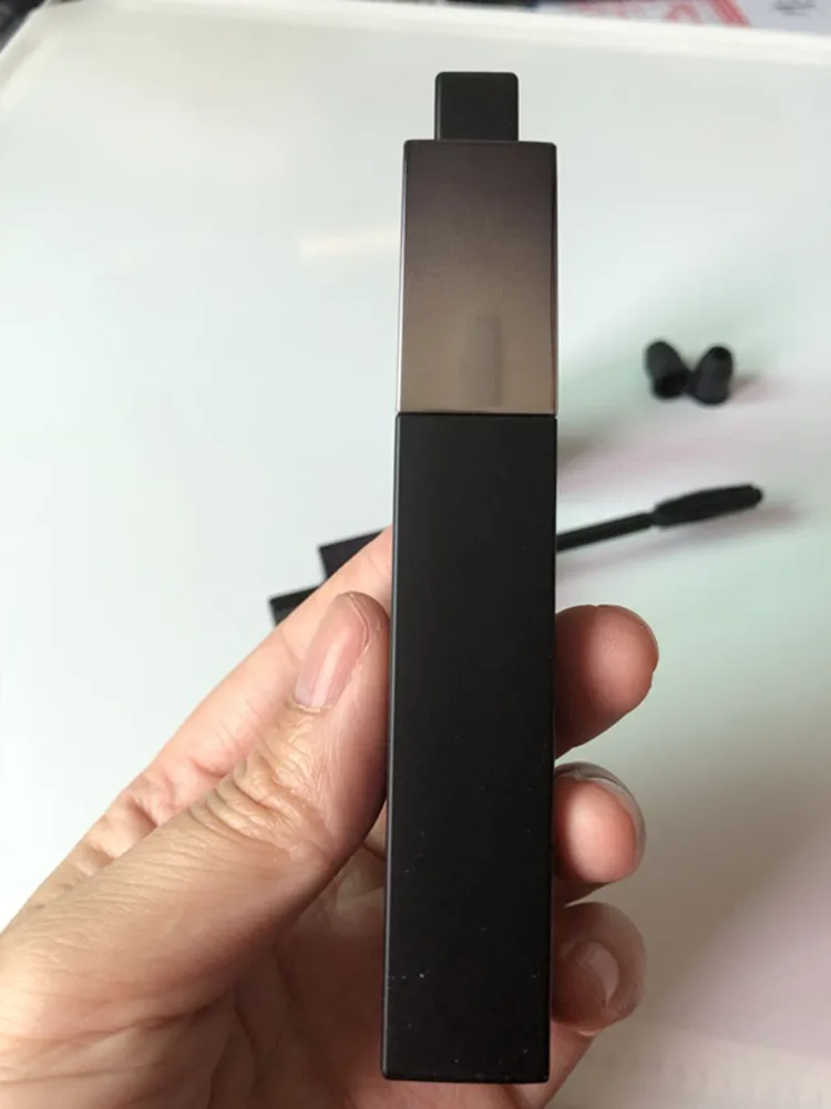 Square empty mascara tubes packaging with curved brush can be rotated tubing mascara wands tube with silicone head eyelash tube