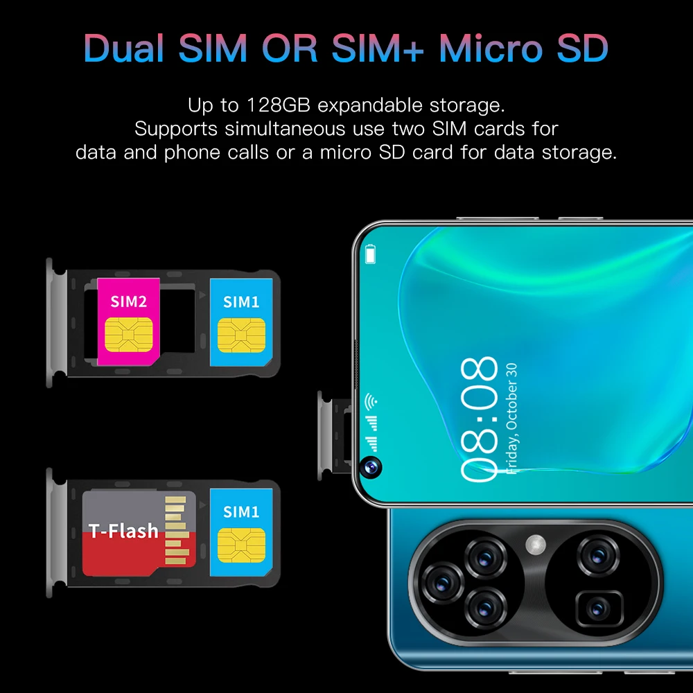 unlocked phone P50 Pro+ TECNO 16+512GB  telephon portabl android 5g cellphones2021