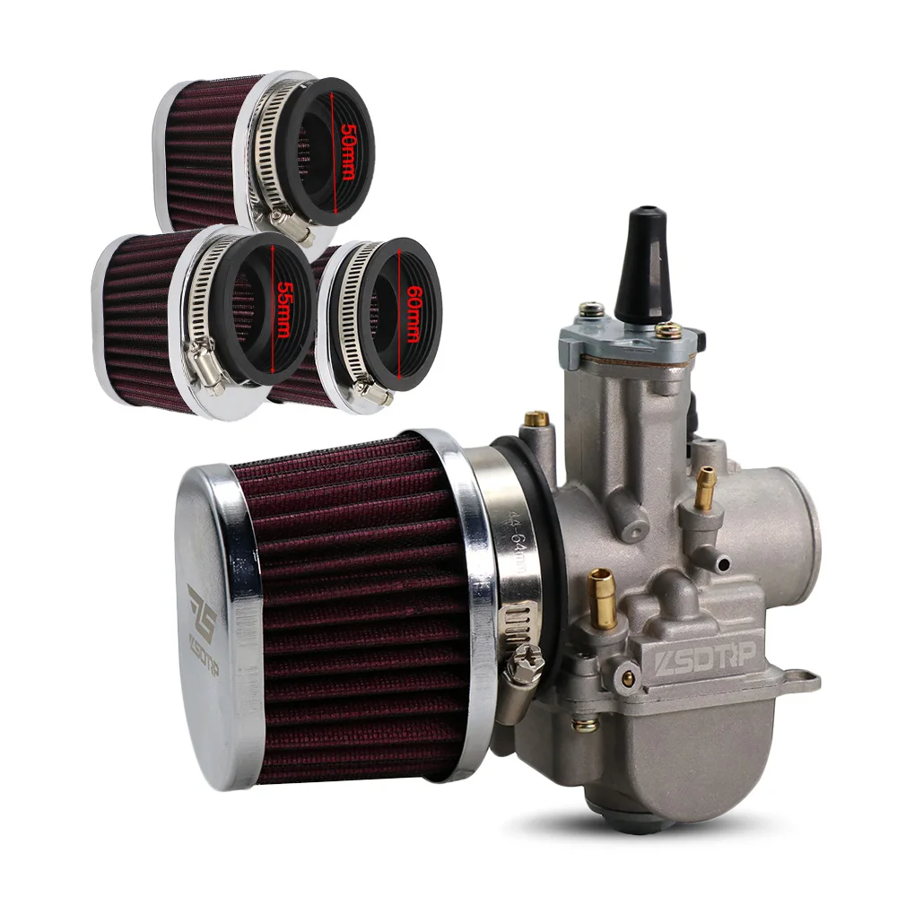 Воздушный фильтр для гоночного мотоцикла, универсальный для ZSK 21/24/26/28/30/32/33/34/35, 38 мм 42 мм 50 мм 55 мм 60 мм