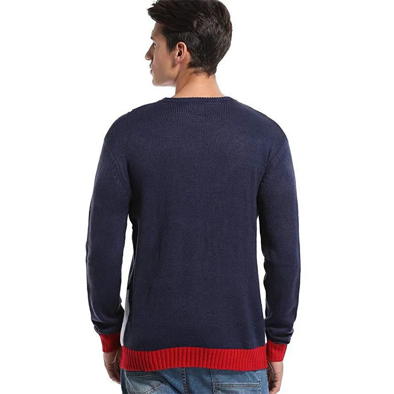 Men novelty holiday Ugly Christmas Machine Wash Sweater