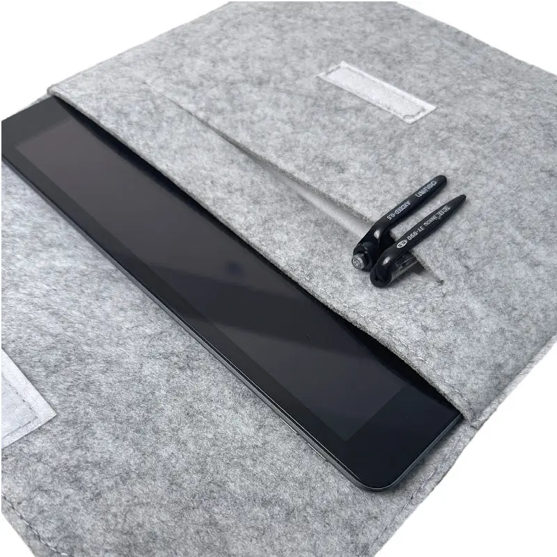 High Quality 16 11 12 13 15 Inch Luxury Square Felt Laptop Sleeve Bag Customizable Felt Protective for iPad