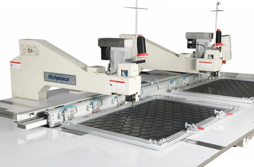 Richpeace Double Head Automatic Leather Sewing Machine For Seat Cover