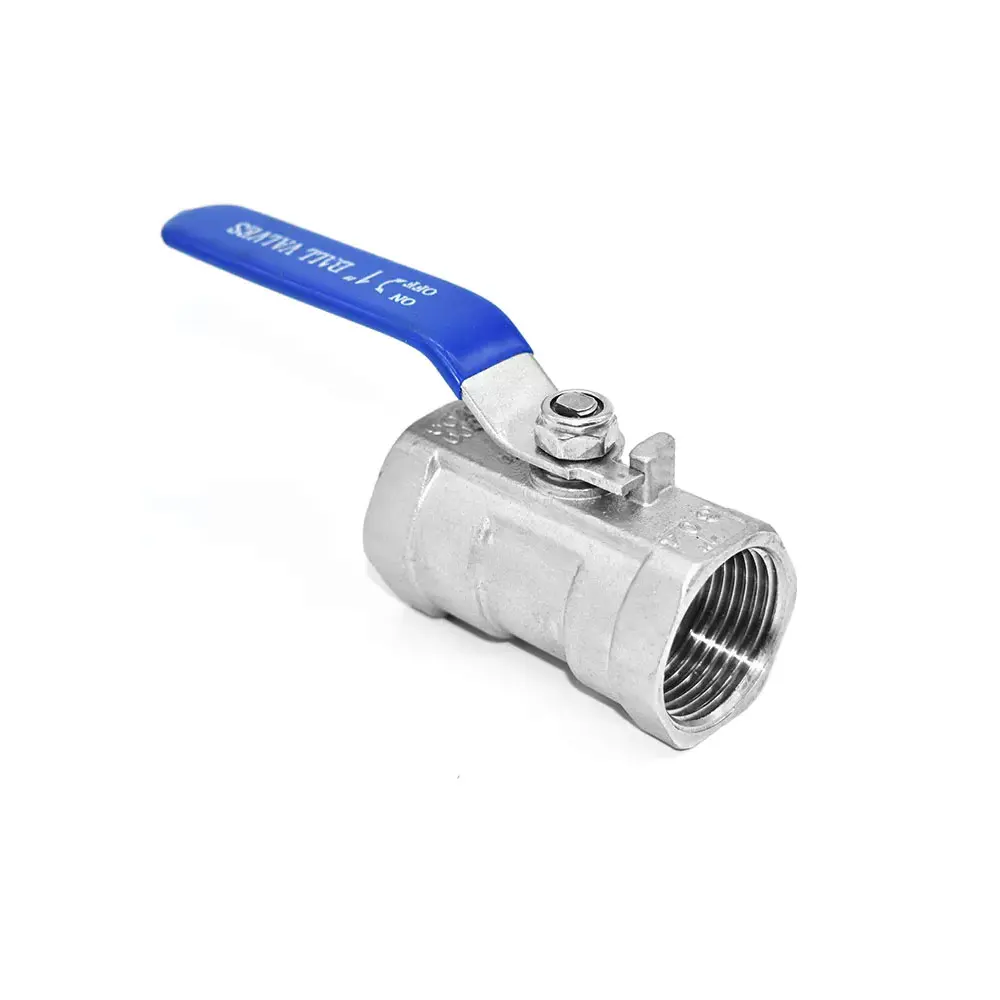 China Valves Manufactures 1pc Stainless Steel DN50 SS304 SS316 Female NPT BSP One Way Ball Valve