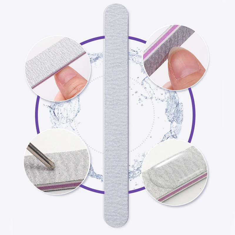 Двусторонняя пилка для ногтей, 80/100/120/150/180/240/320 Грит