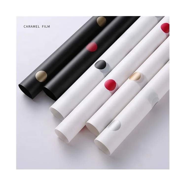 
Beheart Point Flowers Packing Material Caramel Film Flower Plastic Package Korean Floral Bouquet Wrap Paper 