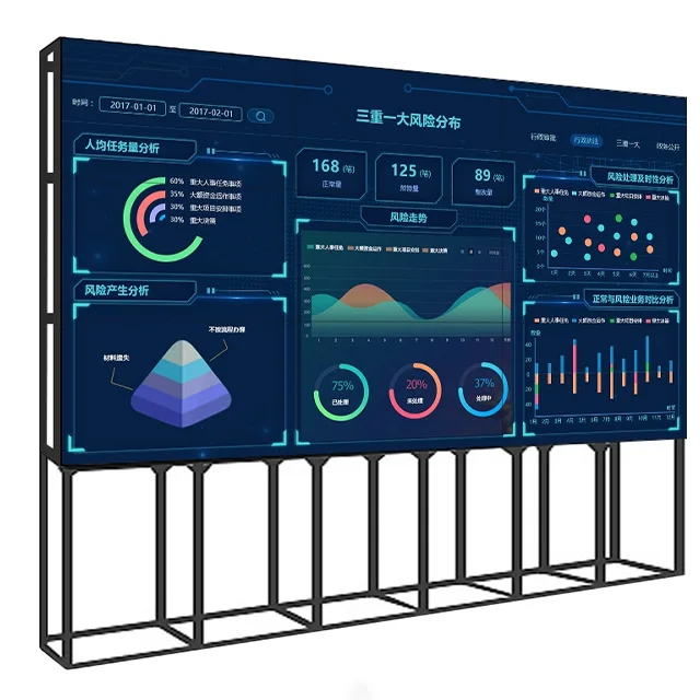 4x4 Ультра узкая рамка крепление videowall tv рекламный монитор многоэкранный ЖК-видео настенный дисплей