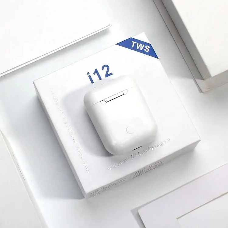  I12 tws pop-u TWS super bass Наушники i12 Сенсорное управление для беспроводных bluetooth-наушников 5 0 с зарядным