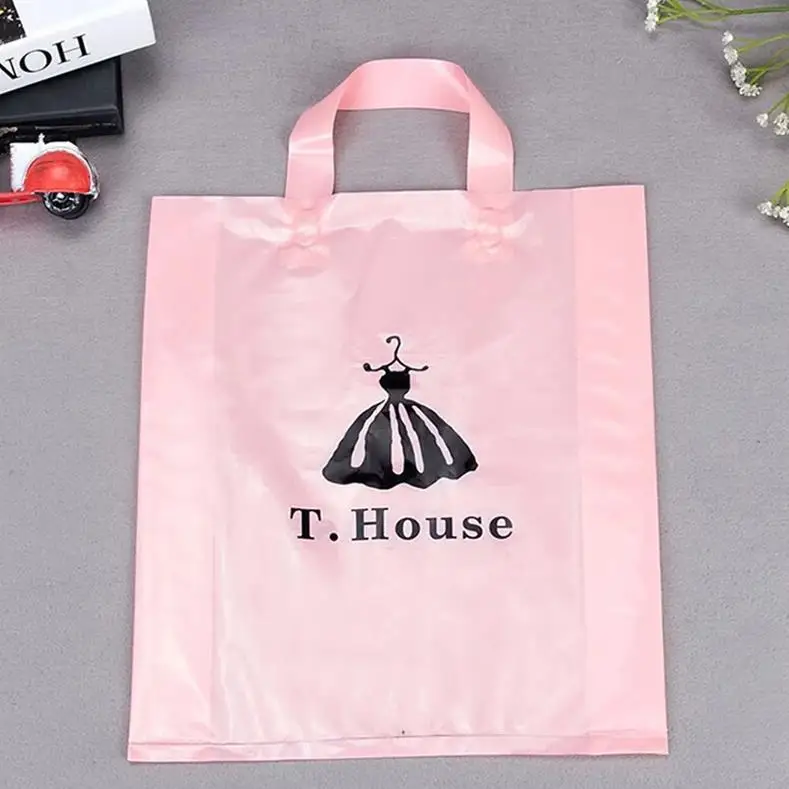 Wholesale Custom Logo Carry Bag Product Plastic Packaging Hdpe Bag For Clothes