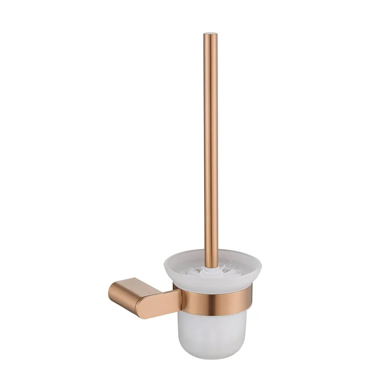 hot sales Stainless steel rose gold Toilet Brush and Holder, bathroom Toilet Bowl Brush with Toilet Bowl Brush