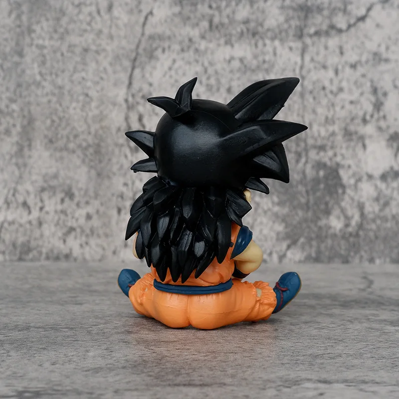 New Arrival 11cm Model Ornaments Gifts Dragon Balls Handicraft Swollen Eye One-eyed Q Version Sitting Gohan Anime Figure