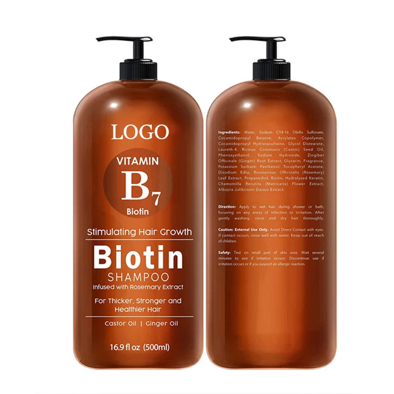 Private Label Prevents Hair Loss & Promotes Healthy Hair Care OEM Hair Growth Shampoo and Conditioner Set