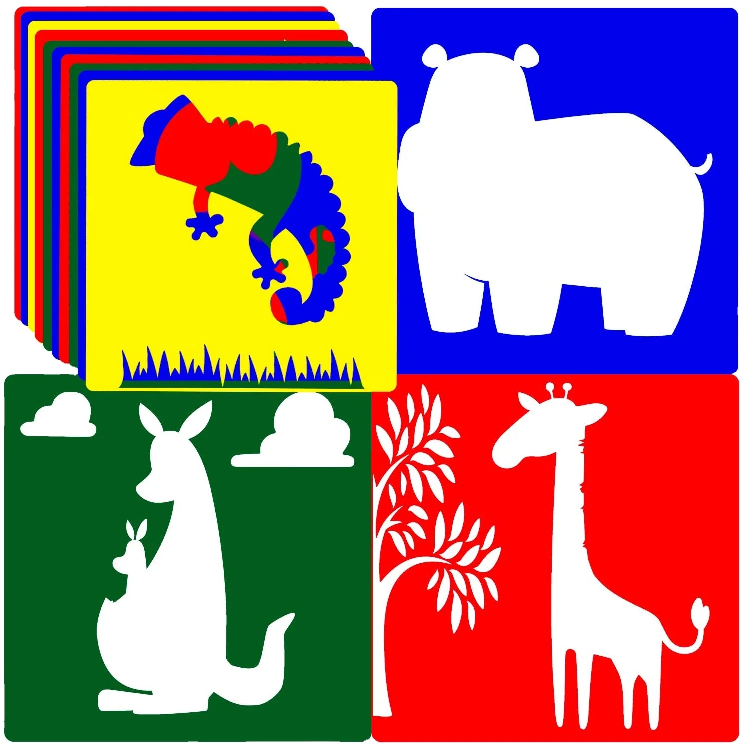 animal stencils farm reusable  painting stencils for scrapbooking drawing tracing  stencils for painting templates