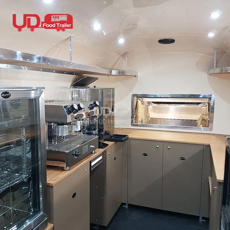 Street Food Truck Ice Cream Cart Mobile Kitchen Waffle House Coffee Van Caravan Trailer for Sale USA