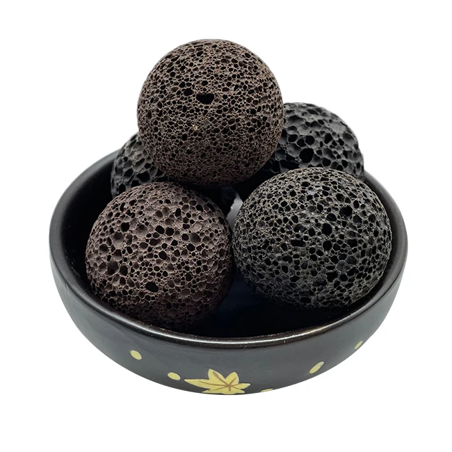 Твердый красный черный гриль, вулканический камень для барбекю, Базальтовый Камень, мяч для приготовления пищи и еды, б/у камень 3 5 см (1600356976872)