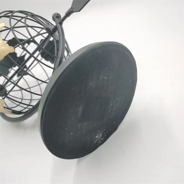 
World 31*16*26 black gold office table metal accessories globe for home decoration 