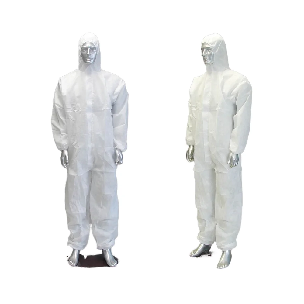 Disposable Medical Protective Clothing 45gsm-75gsm Dupont Tyvek Fabric Jumpsuit Microporous Romper Coverall