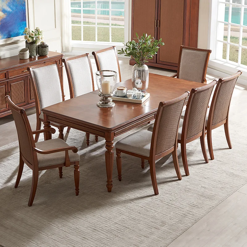 High quality wholesale Middle Eastern  style Dining Table in Dining Room Furniture  Extension 8-10 chairs dinning table  set