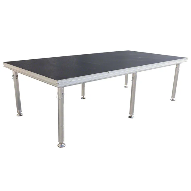 Easy install aluminum stage platform 1m x 1m with 4 legs for sale