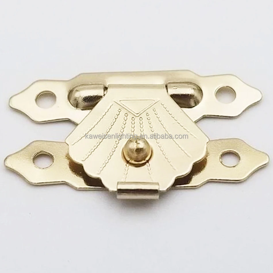 High-grade case Jewelry Box Lock Buckle Golden case Hardware Accessories Gift Box Wooden Box Diamond Shape Clasp Lock