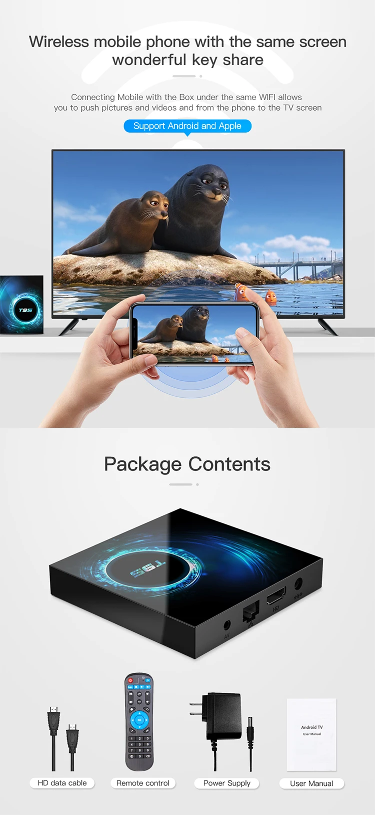  Новинка 6K T95 Allwinner H616 Android 10 0 HD Mali-G31 1080P видео Smart TV 4k Box