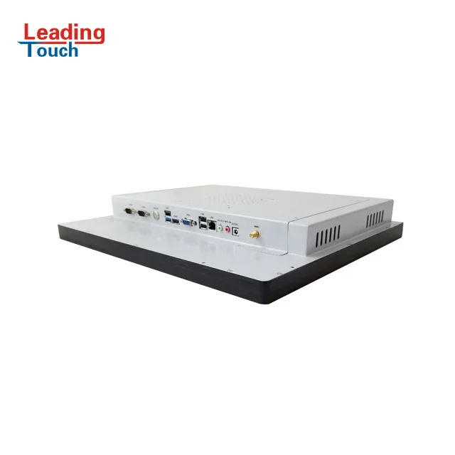 19 inch desktop touch screen fanless industrial pc lcd monitor X86 all in one pc with win 10 VGA/USB/Wifi