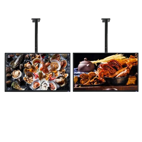 Meeting Room Hanging Double Size Digital Signage 43 49 55 65 inch LCD Digital Signage and Displays