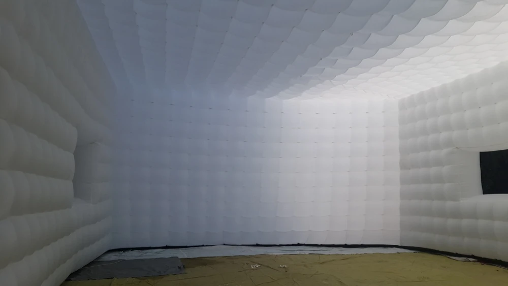 Commercial Event Pvc Portable Backyard Party House Inflatable Night Club LED Disco Light Inflatable Nightclub Cube Tent