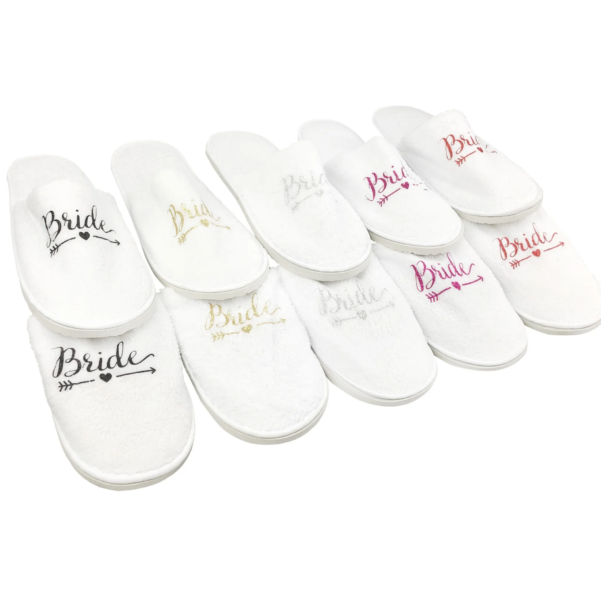 
Hawin Thickened Non-woven Bridesmaid Soft Slippers Good Quality Bride to be Slipper 