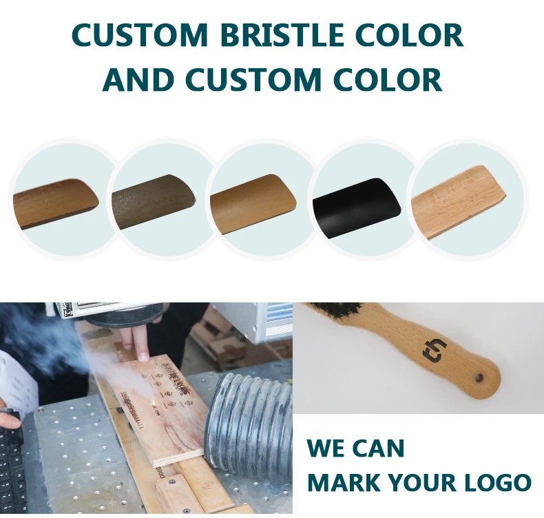 High Quality Magnetic shoehorn Long handle wooden shoes horn shoe spoon Lazy shoes lifter custom can with logo