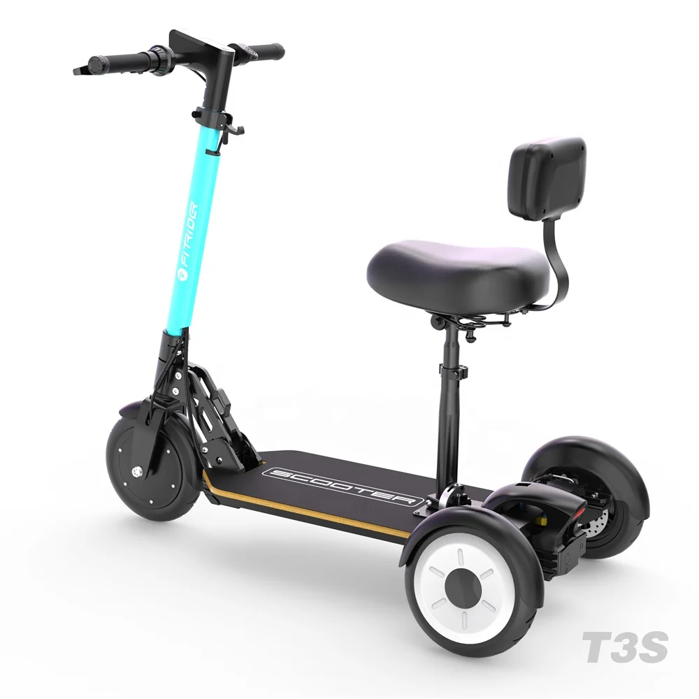 8.5inch 350W Adult 3 Wheel Shock Absorber Suspension Folding Electric Scooter with Seat