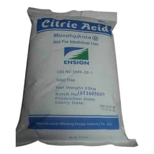 
Citric acid Monohydrate for food additives CAS: 5949-29-1 