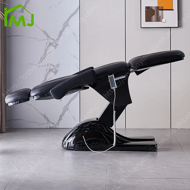 Large bearing capacity Foot Control 4 Motor Spa Electric Massage Table Facial Treatment Bed