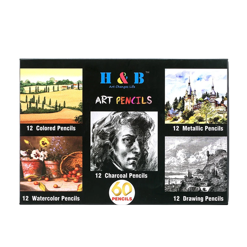 
High quality Art Supplies Professional Students Painting Drawing Sketching Pencils Set 
