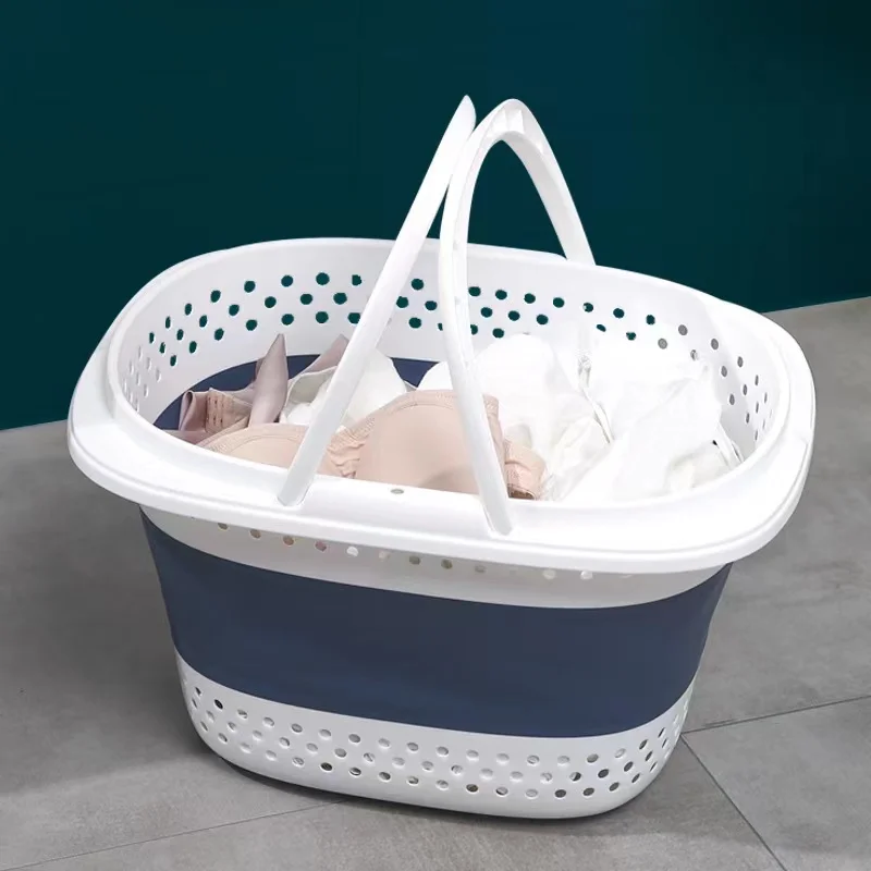 Factory direct sale folding laundry basket Nordic laundry basket household bedroom clothes artifact receive laundry basket