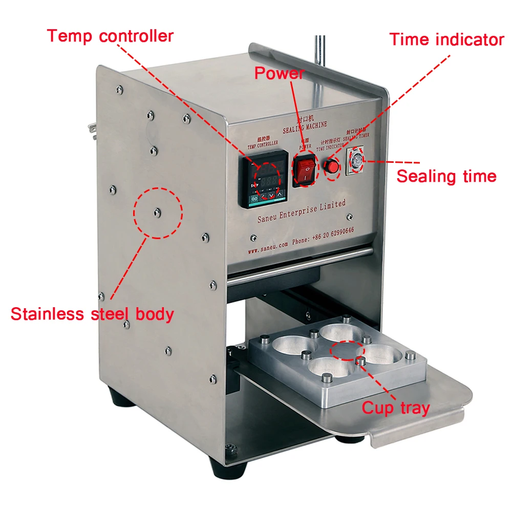 SANEU Manual Plastic Sealer Hot Sell Coffee Pod Sealing K Cup Filling Machine Custom K-cup Lids K-cup Sealer