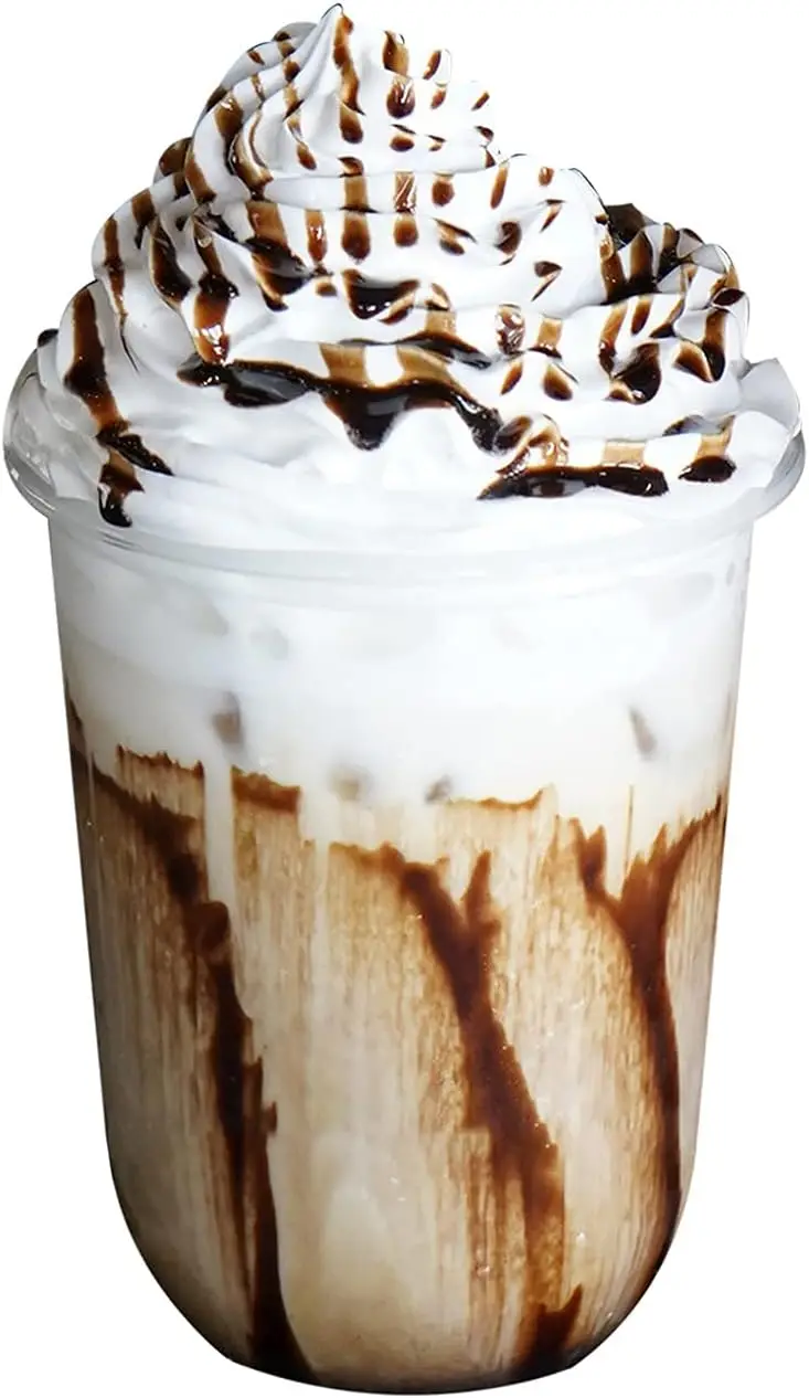 Custom U Shape Plastic Cups 360ml 500ml 700ml Boba Tea PP Cup with Logo for Personalized Tea Servings