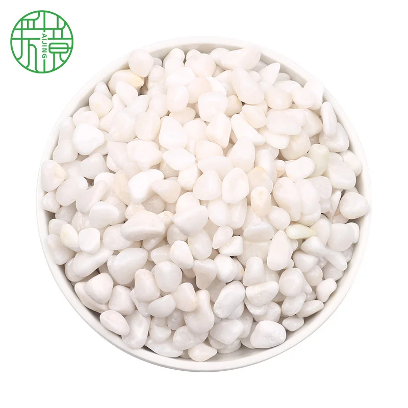 Garden landscaping decoration cobblestone white gravel pebble stone