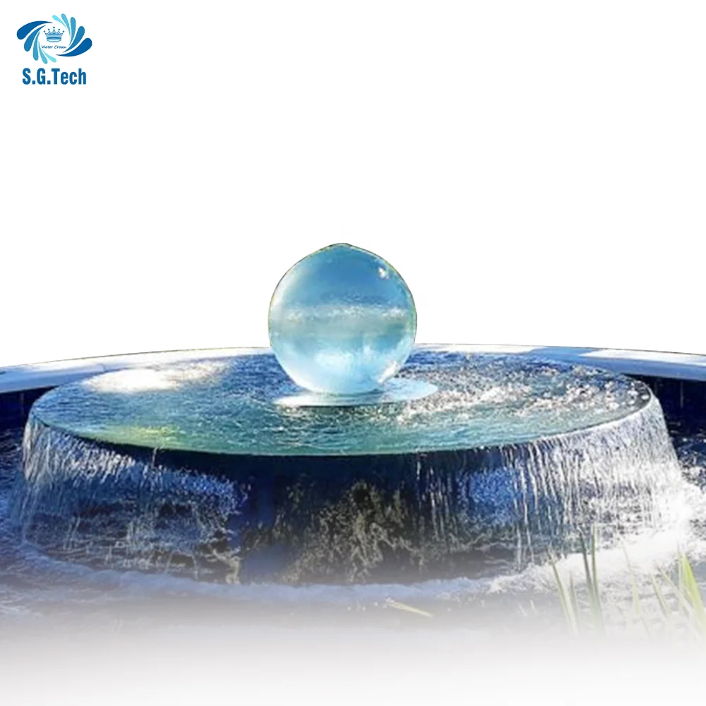 Customized Ball shape Sculpture Stainless Steel/Acrylic sphere globe fountain for Garden decoration