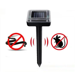 Garden Farm Mole Rat Repellent Solar Powered Ultrasonic Pest Snake Mole Rat Mice Repeller Spike Pest Deterrent Mouse Trap Device