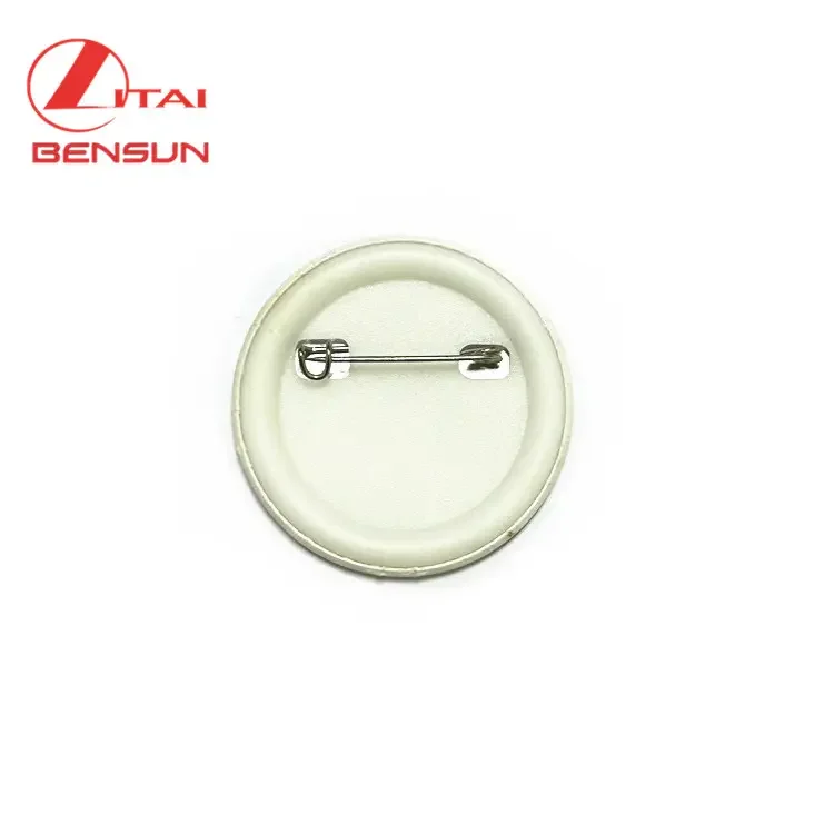 Cheap factory 37MM Custom Logo Round Tinplate Button Sublimation Pins Badges
