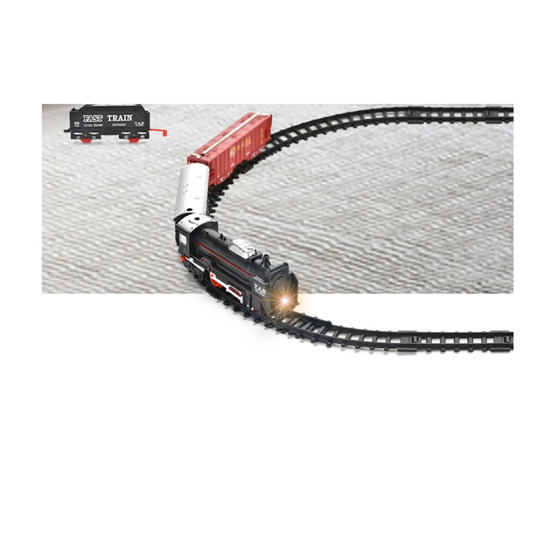 New arrival Retro Train Electric Track Version Stroller With Light Music Assembly Track Electric Function Electric Stroller