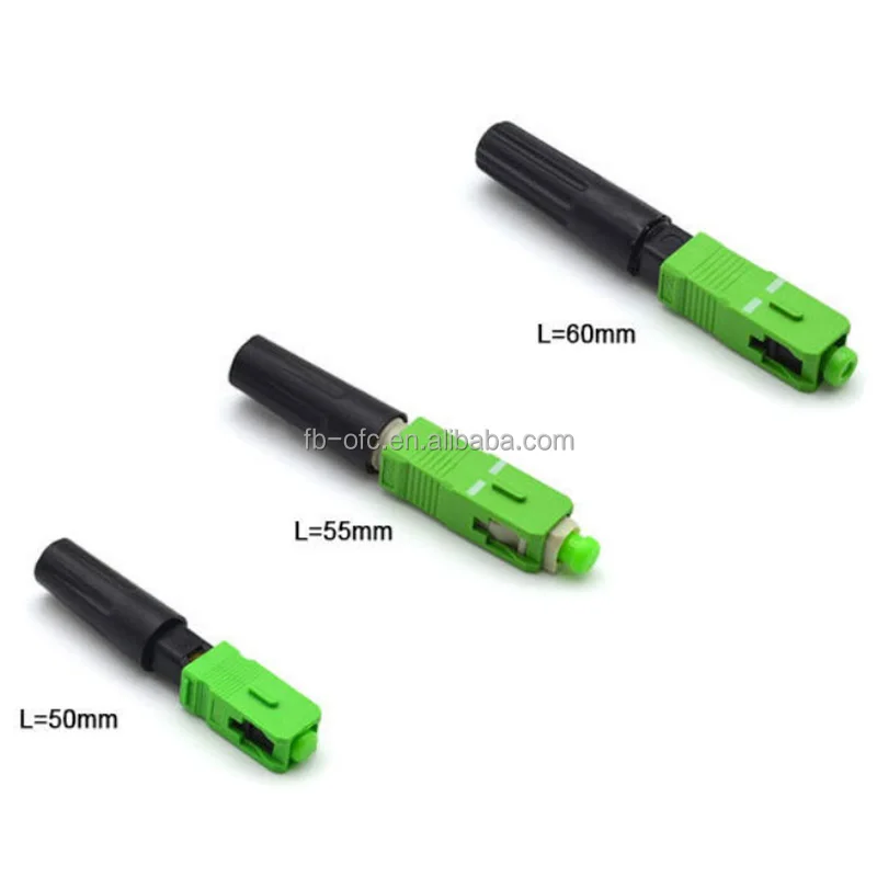 FTTH SC UPC Fiber Fast Connector For Drop Cable Fast SC/APC Thread Field Connector Waterproof Fast Push-pull Quick Connectors
